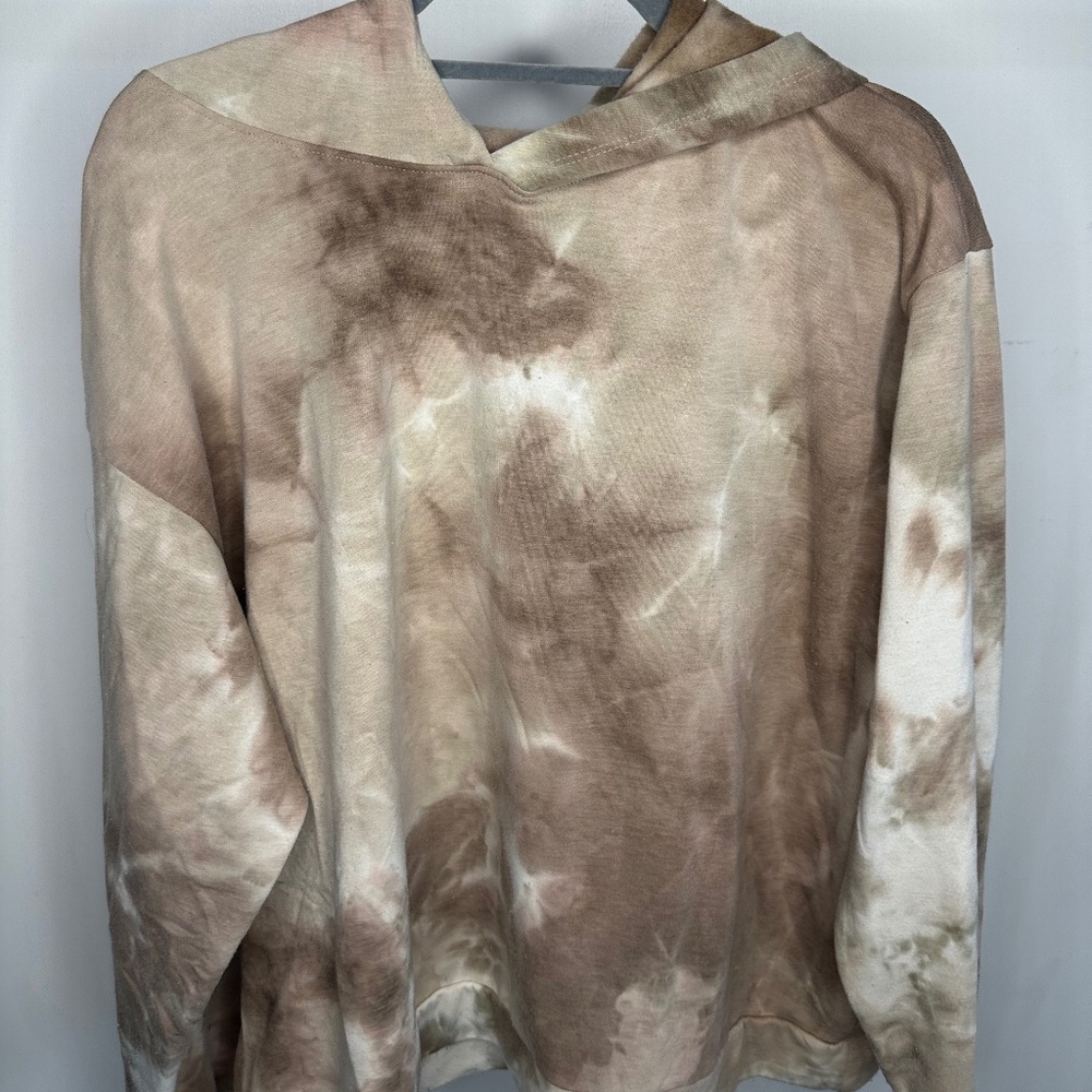 Oli Viv Brown Tie-Dye Hoodie Size 2X